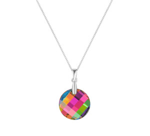 Naszyjnik srebrny 925 Swarovski - koło