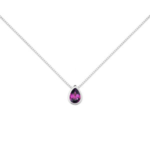 Naszyjnik srebrny 925 Swarovski - łezka