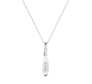 Naszyjnik srebrny 925 Swarovski - kropla
