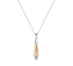 Naszyjnik srebrny 925 Swarovski - kropla