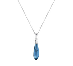 Naszyjnik srebrny 925 Swarovski - kropla