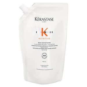 Kérastase Nutritive Bain Satin Riche Refill - Bogata Kąpiel Odżywcza do Włosów Grubych 500ml UZUPEŁNIENIE