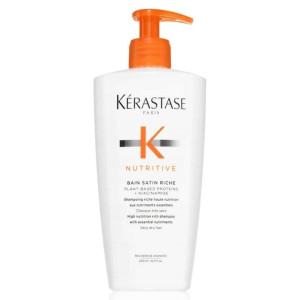 Kérastase Nutritive Bain Satin Riche - Bogata Kąpiel Odżywcza do Włosów Grubych 500ml