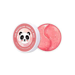 SERSANLOVE - Pink Moisturizing Starry Eye Mask, 60szt. - Kolagenowe płatki pod oczy STAR