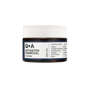 Q+A - Activated Charcoal Face Mask, 50ml - oczyszczająca maska z węglem aktywnym