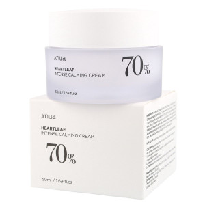 ANUA - Heartleaf 70% Intense Calming Cream, 50ml - intensywnie kojący krem do twarzy