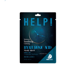 BERGAMO - HELP! Hyaluronic Acid Mask Sheet, 25ml - Nawilżająca maska w płachcie