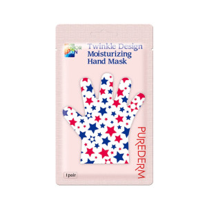 PUREDERM - COLOR!SKIN! Twinkle Design Moisturizing Hand Mask, 1 para- Nawilżająca maseczka do dłoni