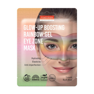 PUREDERM - Glow-Up Boosting Rainbow: Gel Eye Zone Mask, 8g - Hydrożelowa maska na oczy
