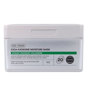 VT COSMETICS - Cica-Exosome Moisture Mask, 20szt - zestaw 20 koreańskich masek w płachcie do twarzy