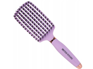 SISTER YOUNG - OVIA LILIAC BV - Szczotka do Włosów z Naturalnego Włosia Dzika z Wentylacją, Lilia