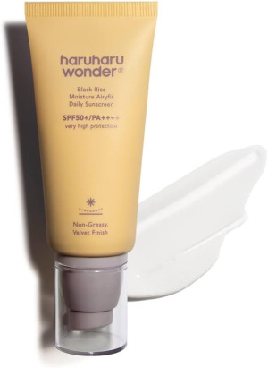 Haruharu Wonder - Black Rice Moisture Airyfit Daily Sunscreen SPF50+/PA++++ Nawilżający Krem z Filtrem, 50ml