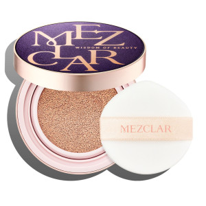 MEZCLAR - Skin Care Air Fit Cover Cushion (Purple) No.21, 10g - podkład w formie cushion w odcieniu jasnego beżu