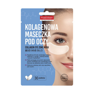 PUREDERM - Kolagenowe płatki pod oczy niwelujące sińce, 30 szt