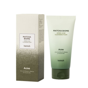 HEIMISH - Matcha Biome Amino Acne Cleansing Foam, 150 ml - pianka do mycia skóry tłustej i trądzikowej