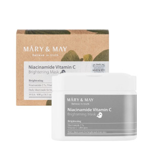 Mary&May - Niacinamide Vitamin C Brightening Mask, 30szt. - zestaw 30 rozjaśniających masek w płachcie