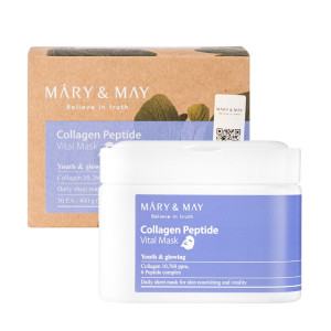 Mary&May - Collagen Peptide Vital Mask, 30szt. - zestaw 30 masek nawilżająco-ujędrniających