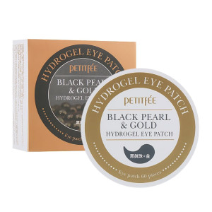 Petitfee - Black Pearl & Gold Hydrogel Eye Patch, 60 szt. - hydrożelowe płatki pod oczy z ekstraktem z czarnej perły