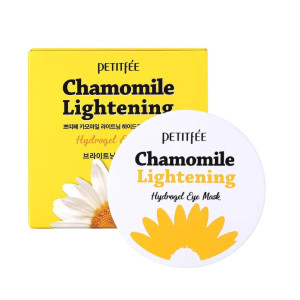 Petitfee - Chamomile Lightening Hydrogel Eye Mask, 60szt. - hydrożelowe płatki pod oczy z rumiankiem