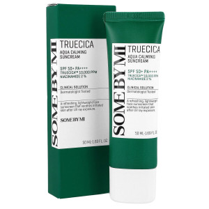 SOME BY MI - Truecica Aqua Calming Suncream SPF 50+ PA++++, 50ml - lekki krem z filtrem dla skóry tłustej i mieszanej