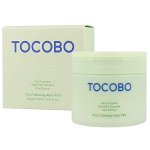 Tocobo - Cica Calming Aqua Pad, 60 szt. - kojąco-nawilżające płatki tonizujące do twarzy
