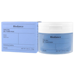 BIODANCE - Cera-nol Gel Toner Pads, 60 szt. - nawilżające płatki tonizujące do twarzy