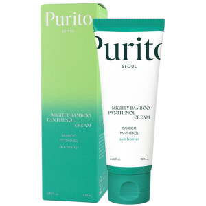 PURITO SEOUL - Mighty Bamboo Panthenol Cream, 100ml - regenerujący krem do twarzy z pantenolem