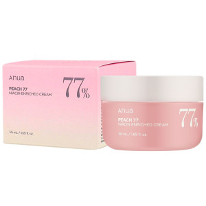 ANUA - PEACH 77% NIACIN ENRICHED CREAM, 50ml - nawilżający krem do twarzy