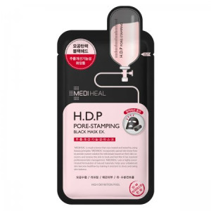 MEDIHEAL - H.D.P Pore-Stamping Black Mask EX., 25ml - czarna maska oczyszczająco-napinająca