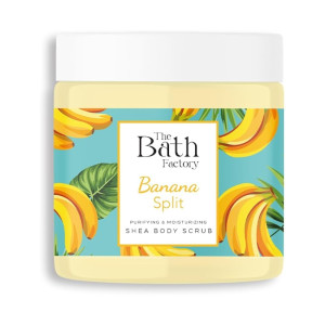 The Bath Factory - Banana Split Shea Body Scrub, 300g - peeling do ciała