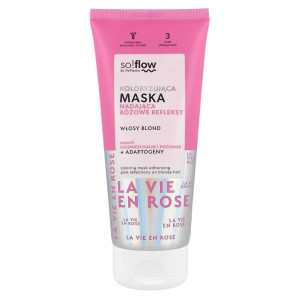 SoFlow - Maska do włosów różowa koloryzująca, 200ml