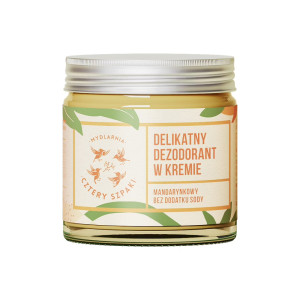 CZTERY SZPAKI - Delikatny dezodorant w kremie mandarynkowy, 60ml