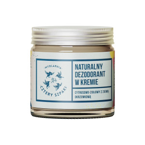 CZTERY SZPAKI - Dezodorant w kremie cytrusowo-ziołowy, 60ml