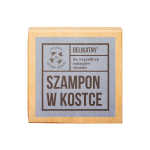 CZTERY SZPAKI - Delikatny szampon do włosów w kostce, 75g