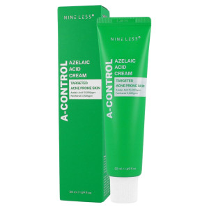 Nine Less - A-Control Azelaic Acid Cream, 50ml - krem do twarzy z kwasem azelainowym