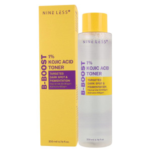 Nine Less - B-Boost 1% Kojic Acid Toner, 200ml - rozjaśniający tonik do twarzy