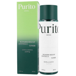 PURITO SEOUL - Wonder Releaf Centella Toner, 200ml - kojący toner z wąkrotą azjatycką