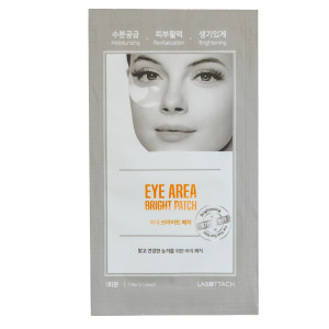 Wooshin Labottach - Eye Area Bright Patch a'4 – rozświetlająca pielęgnacyjna maseczka do pielęgnacji skóry pod Oczami, 4 pary