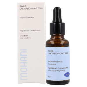 MOHANI - Rozjaśniające serum do twarzy z kwasem laktobionowym 10%, 30ml