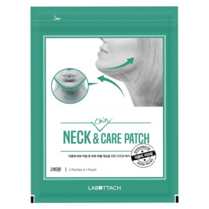 Wooshin Labottach - Neck & chin care patch, 2szt - plaster do pielęgnacji szyi i podbródka