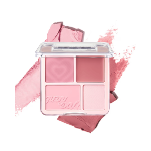 Judydoll - 4 Color Blush & Highlight Palette #03 Ballerina Dream, 9 g - paleta róży i rozświetlaczy