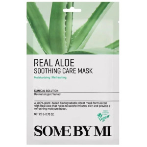 SOME BY MI - Real Aloe Soothing Care Mask, 20 g - kojąca maseczka do twarzy w płachcie z aloesem