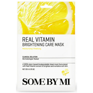SOME BY MI - Real Vitamin Brightening Care Mask, 20 g - rozjaśniająca maseczka do twarzy w płachcie