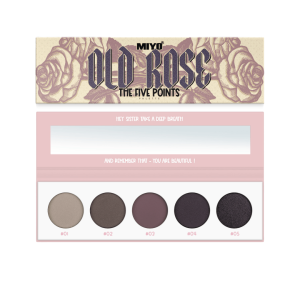 MIYO - Five Points 03 Old Rose, 6.5g - paleta 5 cieni do powiek w odcieniach różanych