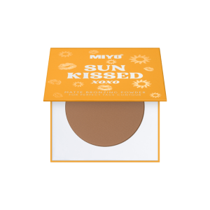 MIYO - Sun Kissed Matt Bronzing Powder Sun 02 Chilly Bronze, 10g - chłodny bronzer do twarzy