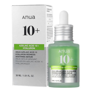 ANUA - Azelaic Acid 10 Hyaluron Redness Soothing Serum, 30 ml - kojące serum do twarzy