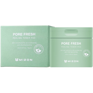 MIZON - Pore Fresh Peeling Toner Pad, 60 szt - wielozadaniowe płatki tonizujące do twarzy