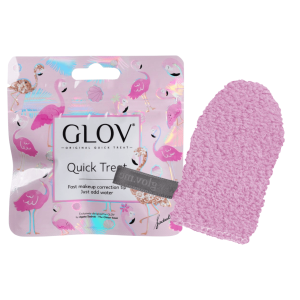 GLOV - Quick Treat Cozy Rosie, 1 szt - mała rękawiczka do korekt makijażu, różowa