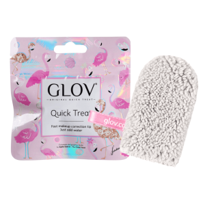 GLOV - Quick Treat Silver Stone, 1 szt - mała rękawiczka do korekt makijażu