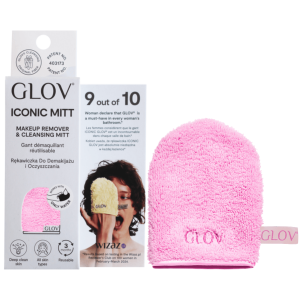 GLOV - ICONIC MITT Cozy Rosie, 1 szt - rękawiczka do demakijażu i oczyszczania twarzy, różowa